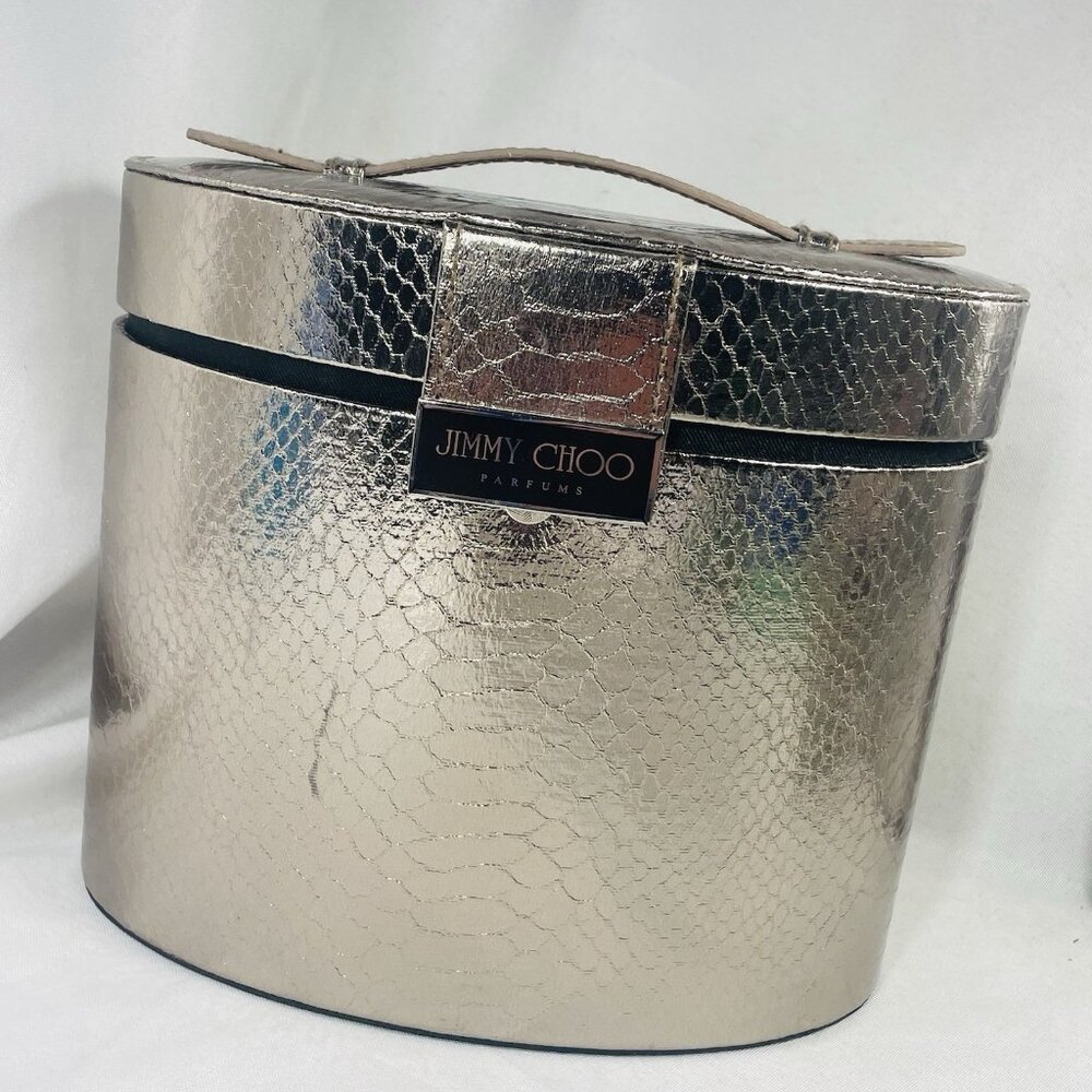 Damaged JIMMY CHOO PARFUMS -VANITY CASE- BEAUTY CASE - TRAVEL STORAGE CASE